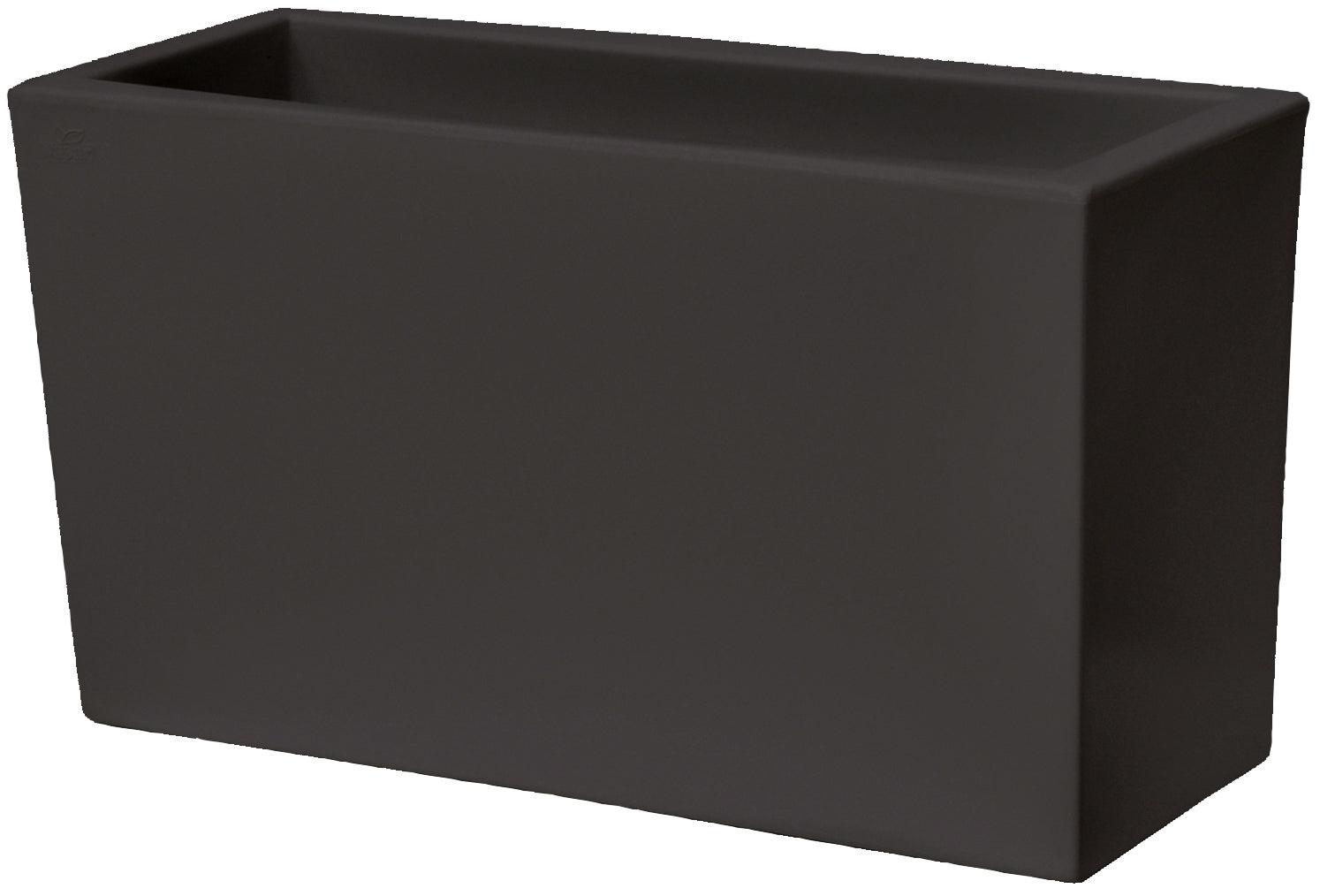 MATELICA FLOWERPOT Rectangular Resin Planter 100 x 35 x 61 cm Smoky Grey
