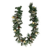 Nature Eucalyptus Garland 2 m - Pinecone & Gold Christmas Garland